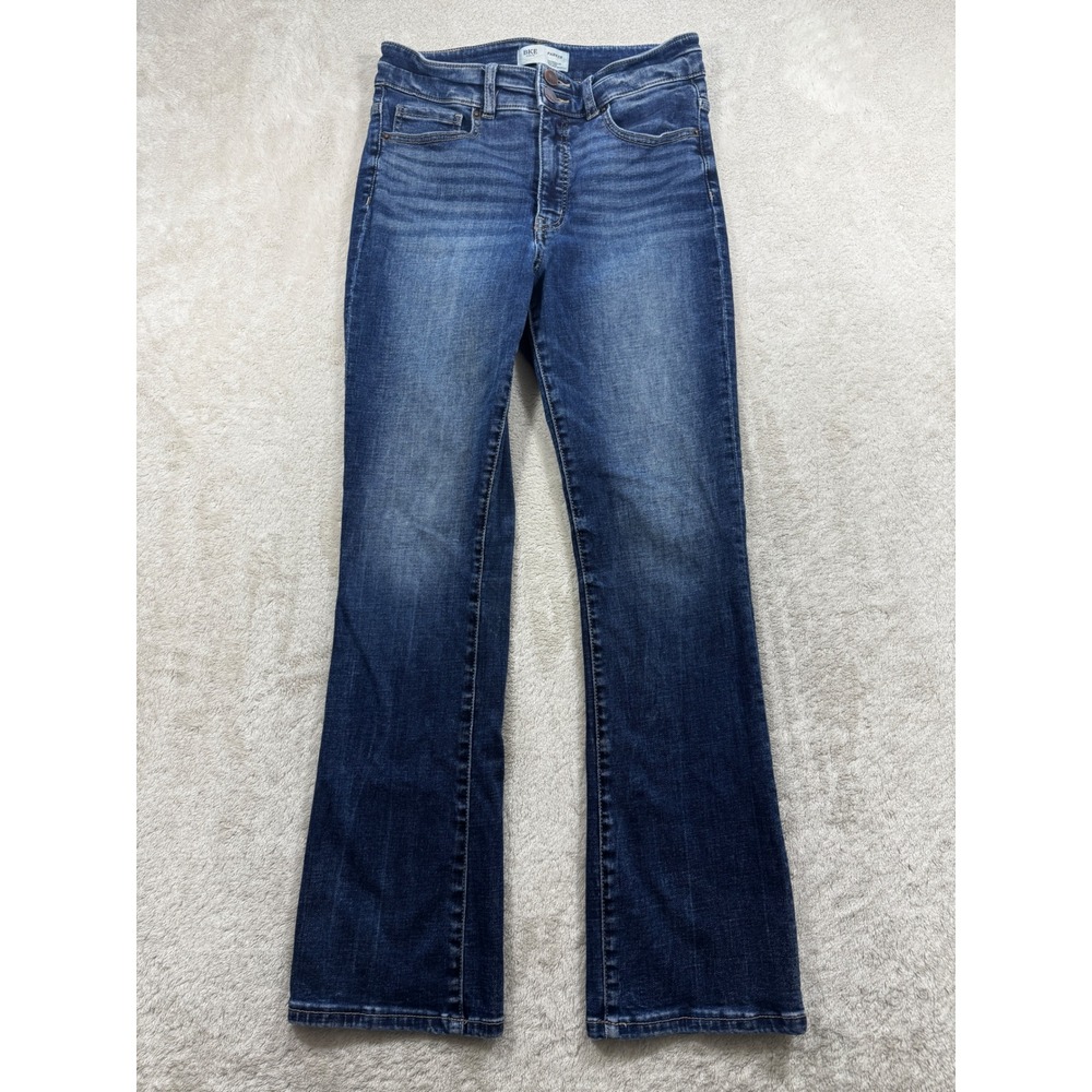 BKE Womens Parker High Rise Tailored Bootcut Blue Jeans 28x29.5 Meas: 29x28.5